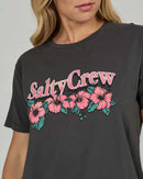 Salty Crew Vacation Boyfriend Short Sleeve Tee - Charcoal