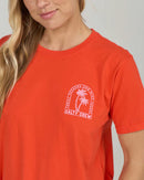 Salty Crew Archway Boyfriend Short Sleeve Tee - Chili Pepper