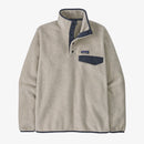 Patagonia Men's Lightweight Synchilla Snap T Fleece Pullover - Oatmeal Heather/Smolder Blue