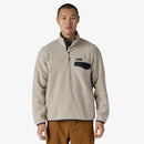 Patagonia Men's Lightweight Synchilla Snap T Fleece Pullover - Oatmeal Heather/Smolder Blue