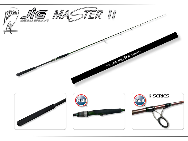 Assassin Jig Master 2 Rod AJMSJ6-MS 6ft Spin (PE1.5-2 Jig Rod)