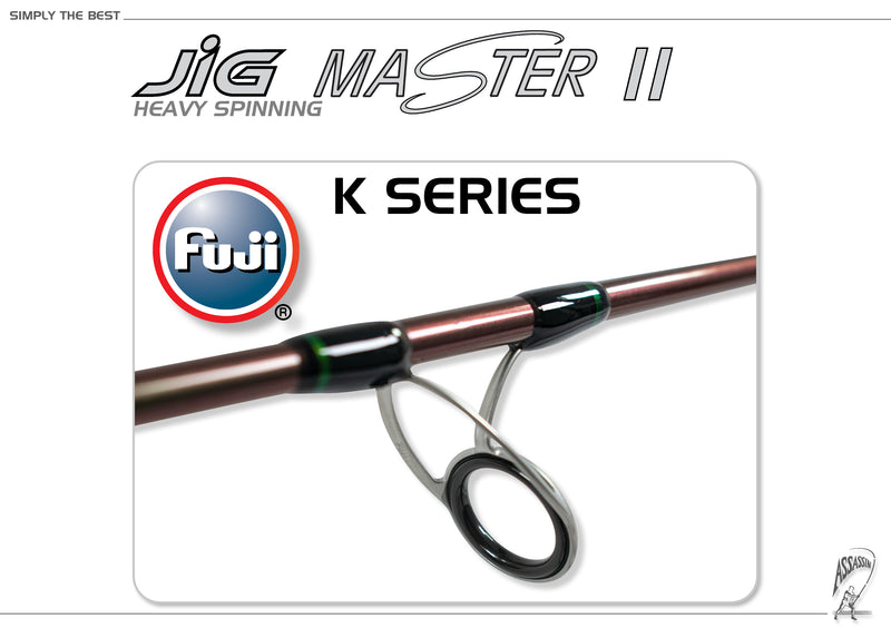 Assassin Jig Master 2 Rod AJMSJ6-HS 6ft Spin (PE3-6 Jig Rod)