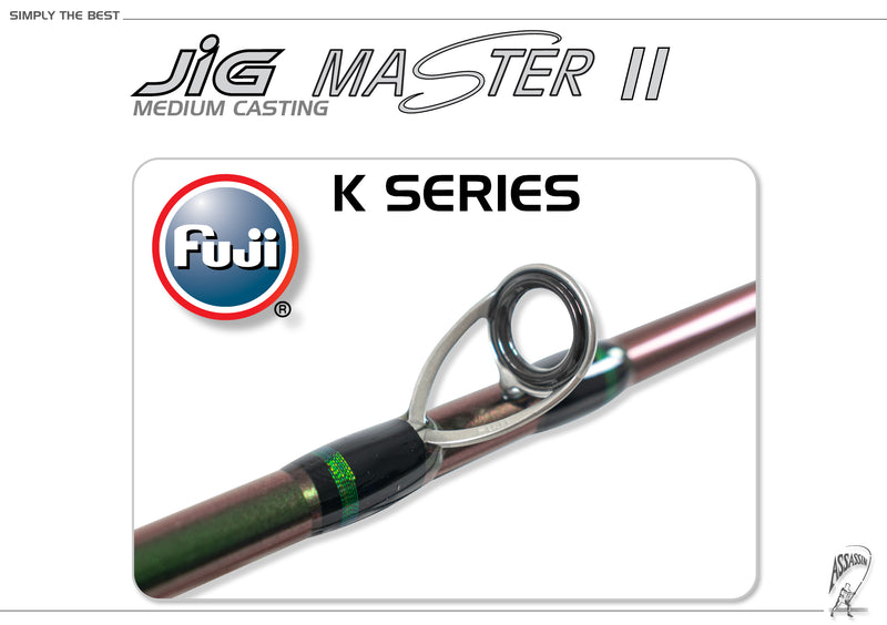 Assassin Jig Master 2 Rod AJMSJ6-MC 6ft Cast/Overhead (PE1.5-2 Jig Rod)