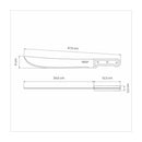 Tramontina 14" Bush Machete with Carbon Steel Blade and Wood Handle