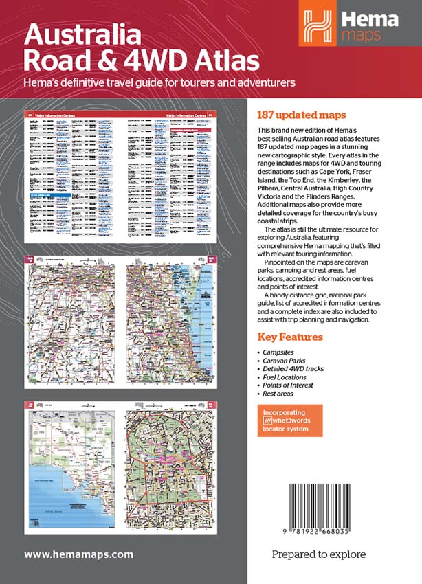 Hema Maps Australia Road & 4WD Touring Atlas