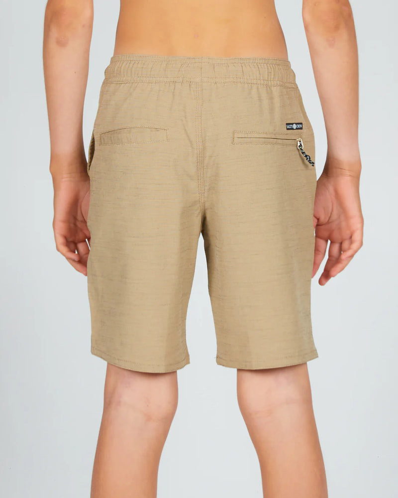 Salty Crew Drifter 2 Boy Hybrid Elastic Short - Khaki