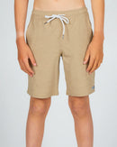 Salty Crew Drifter 2 Boy Hybrid Elastic Short - Khaki