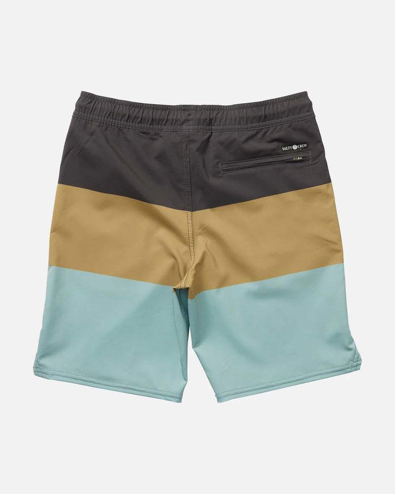Salty Crew Wayfinder Elastic Boys Boardshort - Mackerel