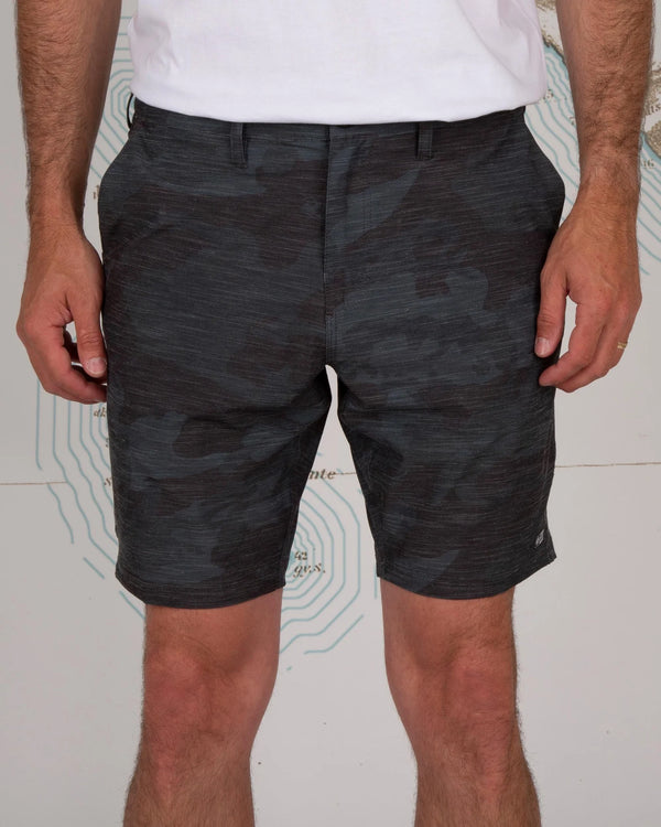 Salty Crew Drifter 19" Hybrid Shorts - Black Camo