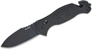 Kabar Coytu Linerlock Folding Flip Knife with Seatbelt Cutter &amp; Axis Lock - Black