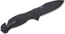 Kabar Coytu Linerlock Folding Flip Knife with Seatbelt Cutter &amp; Axis Lock - Black