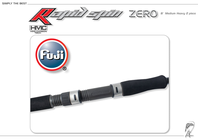 Assassin Rapid Spin Rod ARSZ-8MH 8ft 2pce Spin