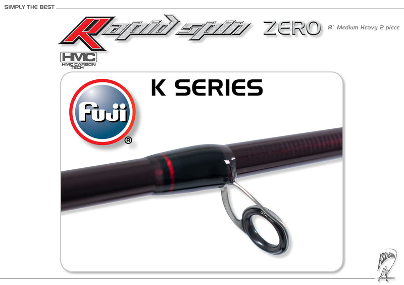 Assassin Rapid Spin Rod ARSZ-8MH 8ft 2pce Spin