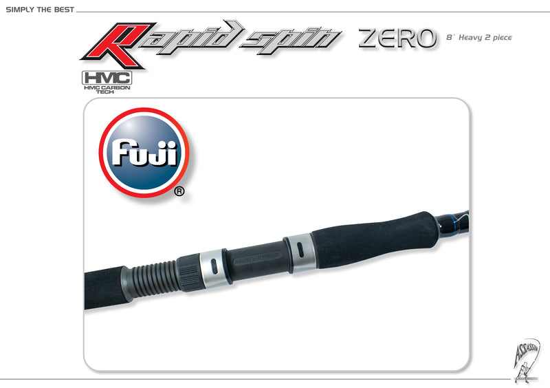 Assassin Rapid Spin Rod ARSZ-8H 8ft 2pce Spin