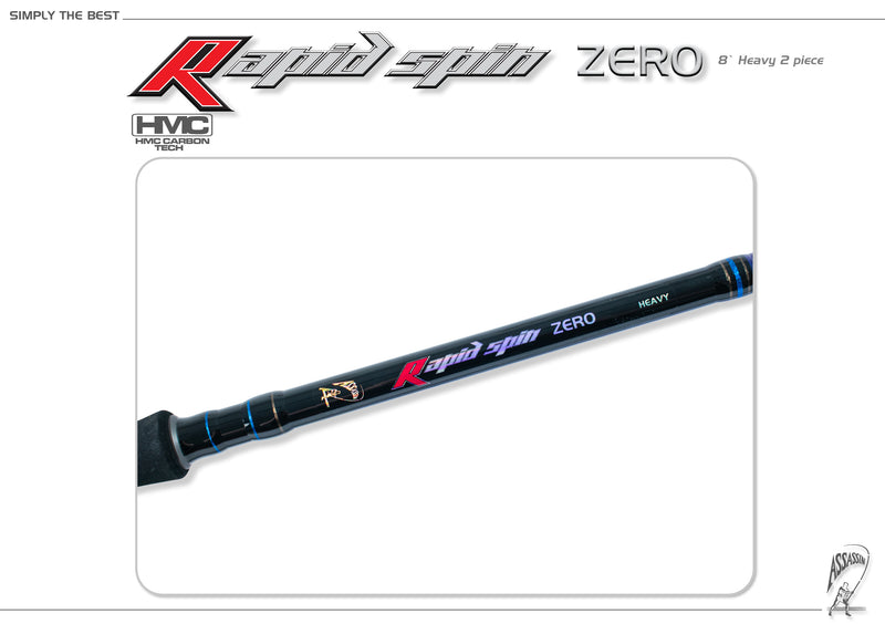 Assassin Rapid Spin Rod ARSZ-8H 8ft 2pce Spin