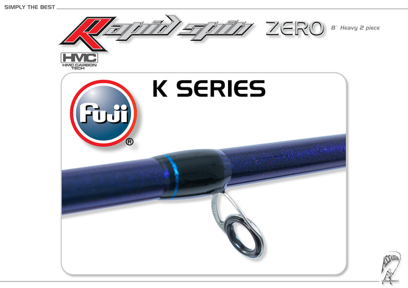 Assassin Rapid Spin Rod ARSZ-8H 8ft 2pce Spin