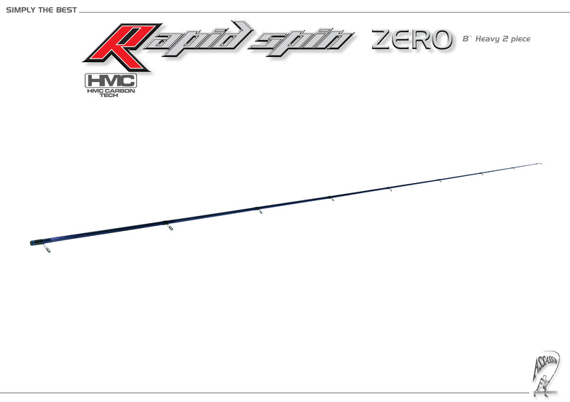 Assassin Rapid Spin Rod ARSZ-8H 8ft 2pce Spin