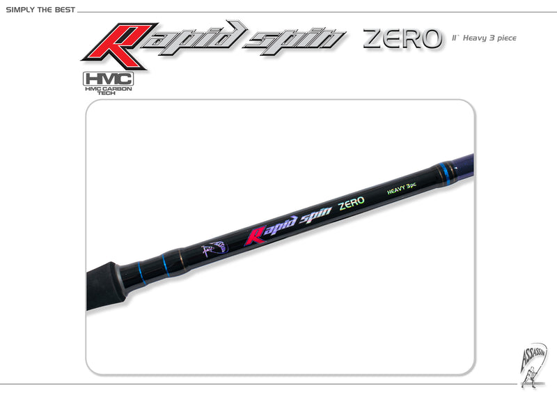 Assassin Rapid Spin ARSZ-11H-3 11ft 3pce Spin (Travel Series)