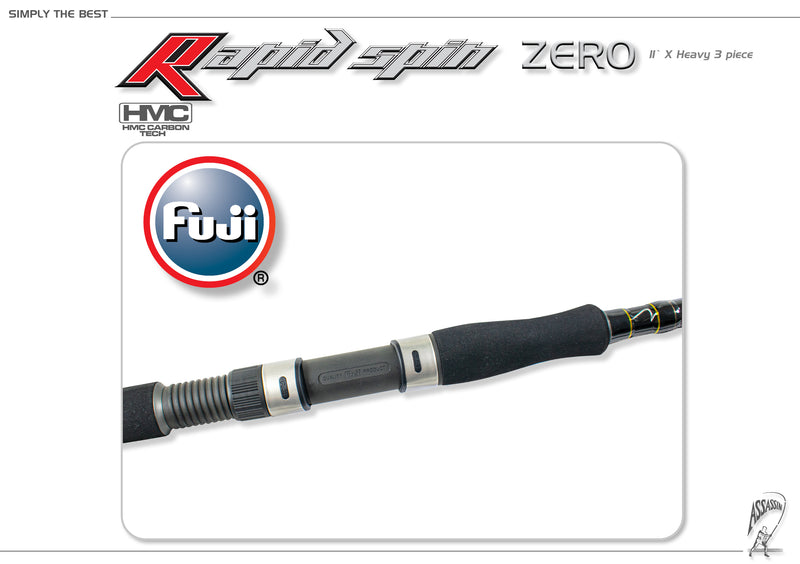 Assassin Rapid Spin Rod ARSZ-11XH-3 11ft 3pce Spin (Travel Series)