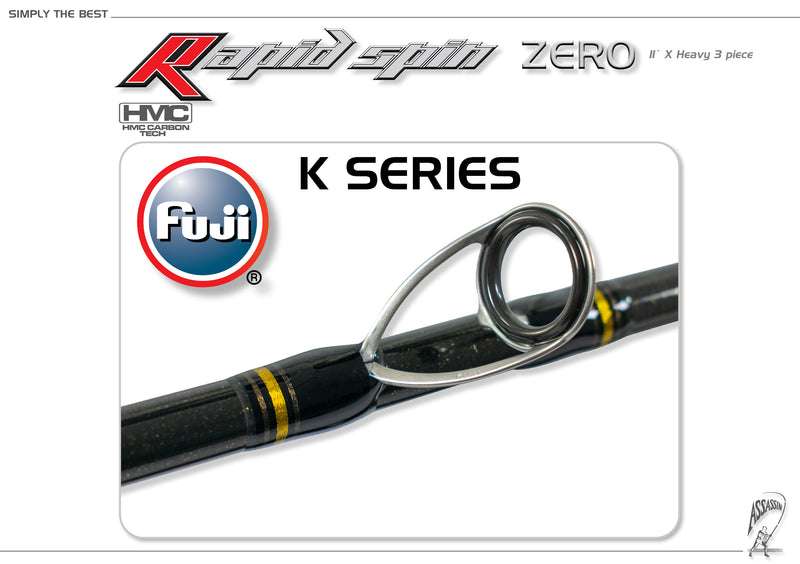 Assassin Rapid Spin Rod ARSZ-11XH-3 11ft 3pce Spin (Travel Series)