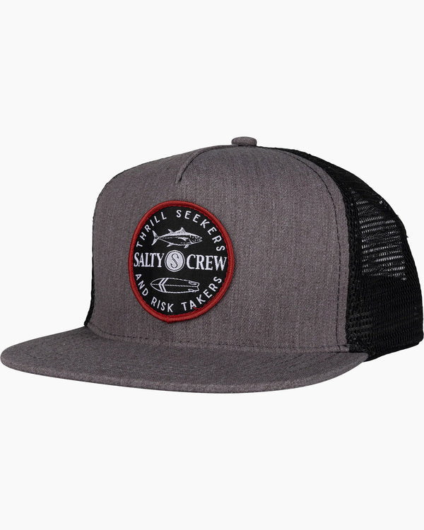 Salty Crew Flip Flop Boys Trucker Hat - Dark Heather Grey