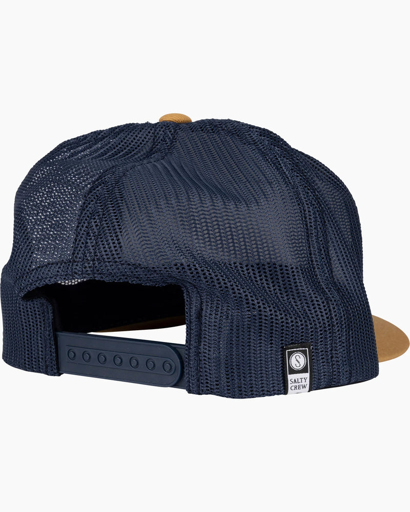 Salty Crew Double Haul Trucker Cap Hat - Slate/Workwear