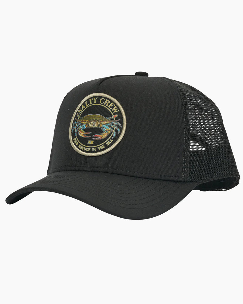 Salty Crew Jimmy 5 Panel Trucker Cap - Black