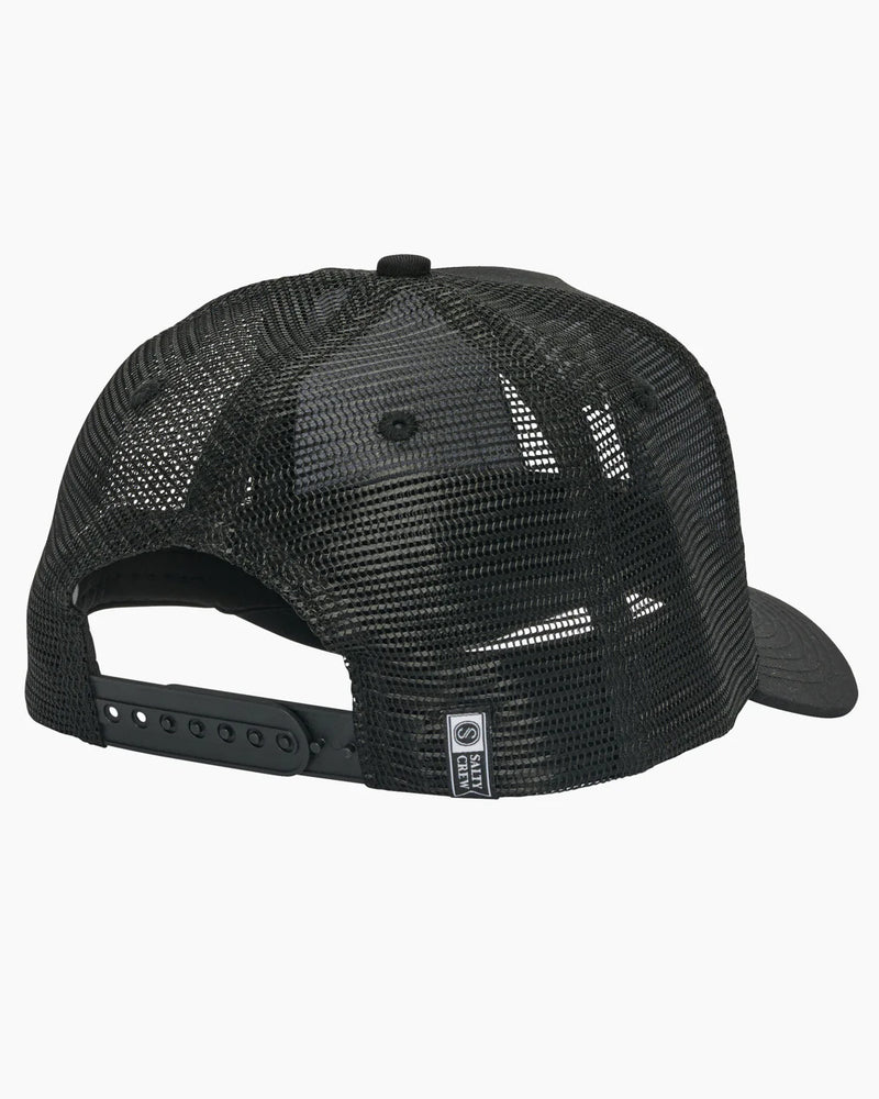 Salty Crew Jimmy 5 Panel Trucker Cap - Black