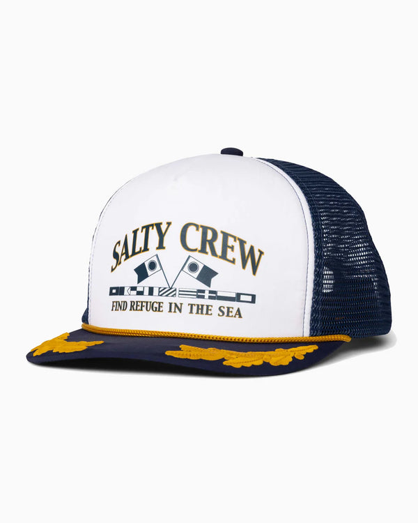 Salty Crew Yacht Club Trucker Cap - Midnight Navy