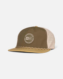 Salty Crew Topshot Snapback Cap - Olive/Gold