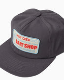 Salty Crew Bait Shop 5 Panel Hat - Coal