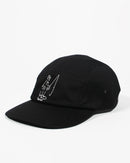Salty Crew LB 5 Panel Cap/Hat - Pirate Black
