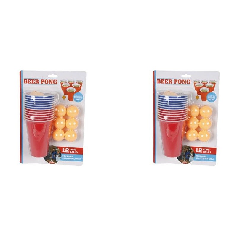Razoo Ultimate Beer Pong Set (12 Cups & 6 Balls)