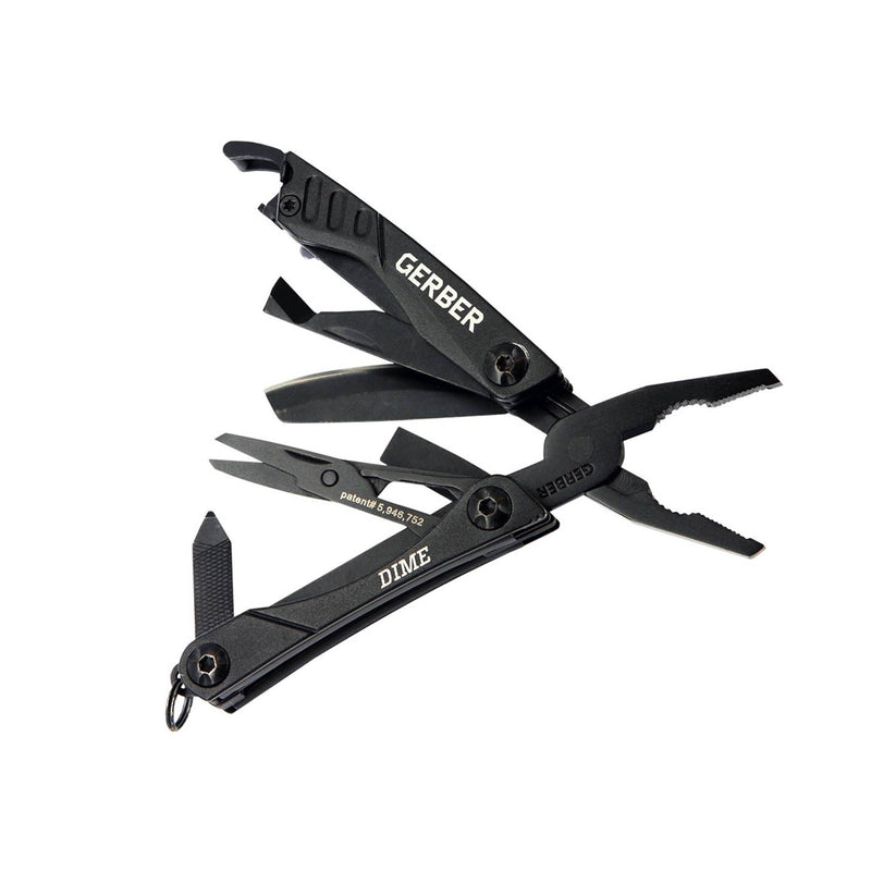 Gerber Tactical Dime 12 & Crucial 8 Multi-Tool Pliers - Black (2 Pieces)
