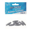 Jarvis Walker Tec Tackle Barrel Sinkers- Size 2 (7 Pieces)
