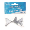 Jarvis Walker Tec Tackle Star Sinkers - Size 2 (3 Pack)