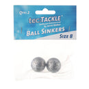 Jarvis Walker Tec Tackle Ball Sinkers - Size 8 (2 Pack)