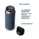 Yeti Rambler 36oz (1065ml) Bottle with Chug Cap - Solar Flare