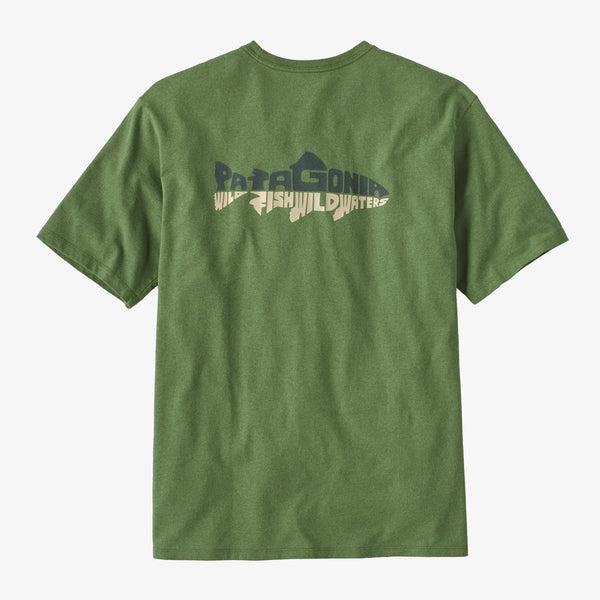 Patagonia Men's Wild Waterline Pocket Responsibili-Tee® - Terrain Green