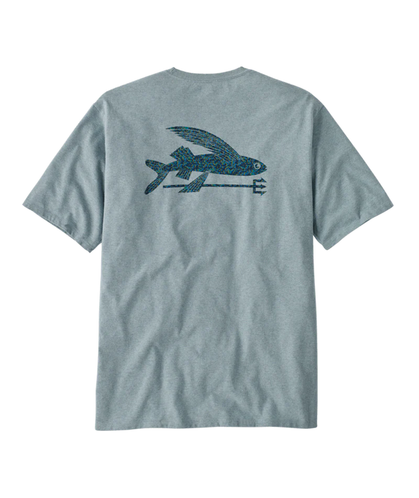 Patagonia Men’s Flying Fish Responsibili-Tee® - Sea Texture with Thermal Blue