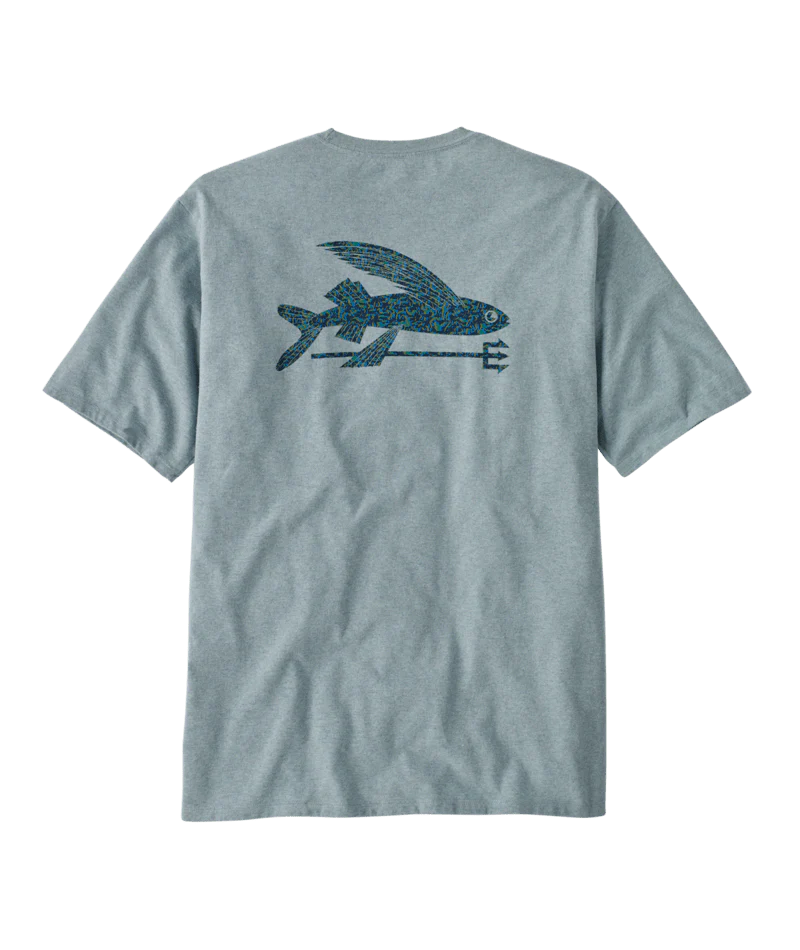 Patagonia Men’s Flying Fish Responsibili-Tee® - Sea Texture with Thermal Blue