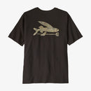Patagonia Mens Flying Fish Responsibili-Tee - Den Brown/Coastal Edge