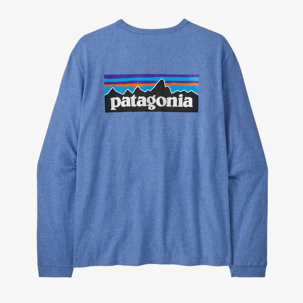 Patagonia Women's Long-Sleeved P-6 Logo Responsibili-Tee® - Abundant Blue