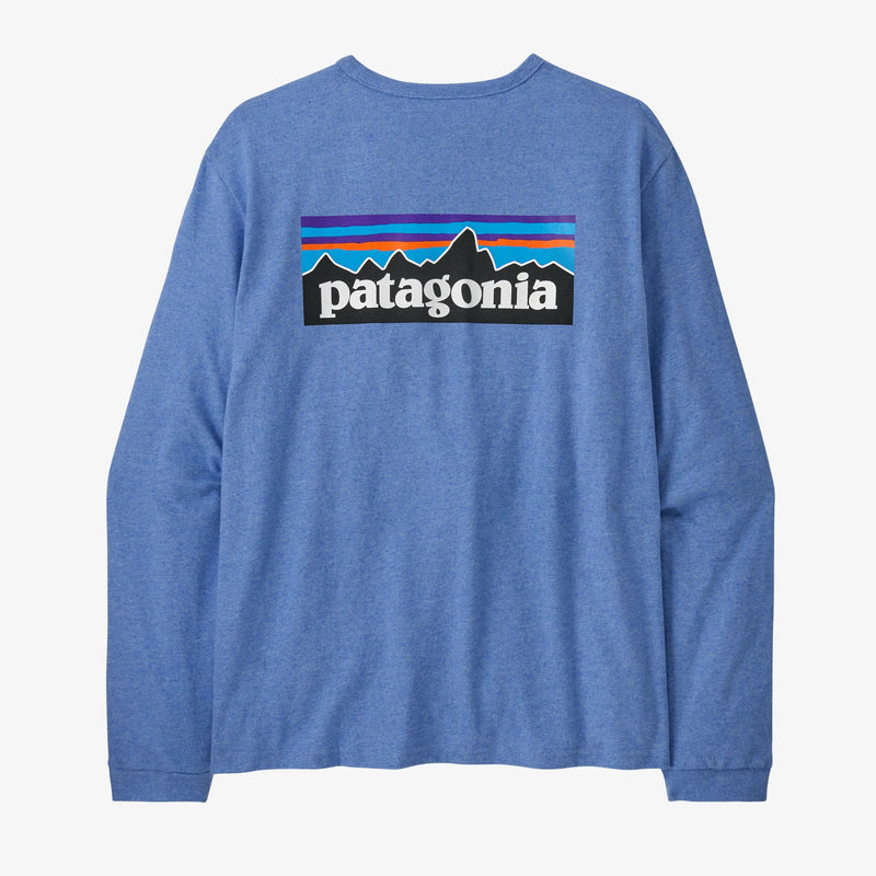 Patagonia Women's Long-Sleeved P-6 Logo Responsibili-Tee® - Abundant Blue