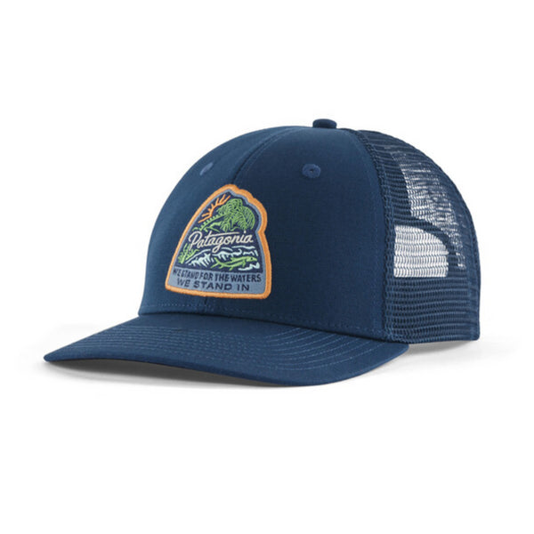 Patagonia Take a Stand Trucker Hat - Bayou Badge/Tidepool Blue