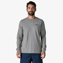 Patagoinia Men's Long-Sleeved P-6 Logo Responsibili-Tee® - Gravel Heather