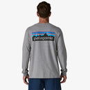 Patagoinia Men's Long-Sleeved P-6 Logo Responsibili-Tee® - Gravel Heather