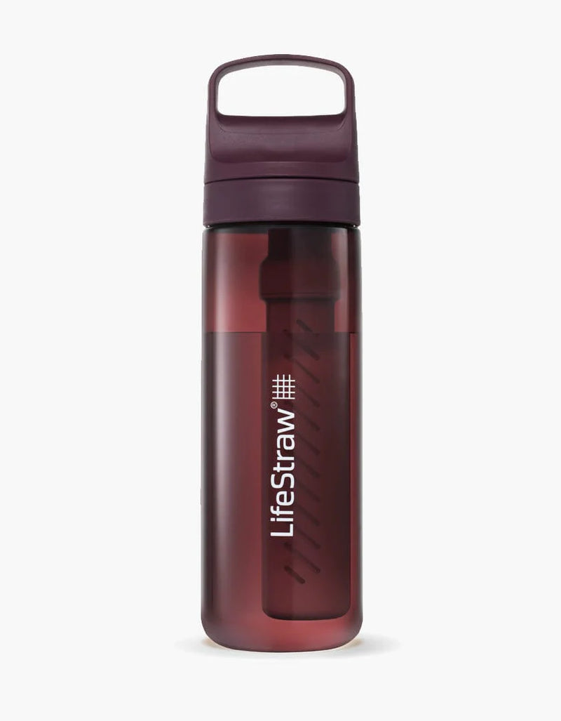 LifeStraw Go Series BPA Free Water Filter Bottle (22oz) - Variety of Colours Available