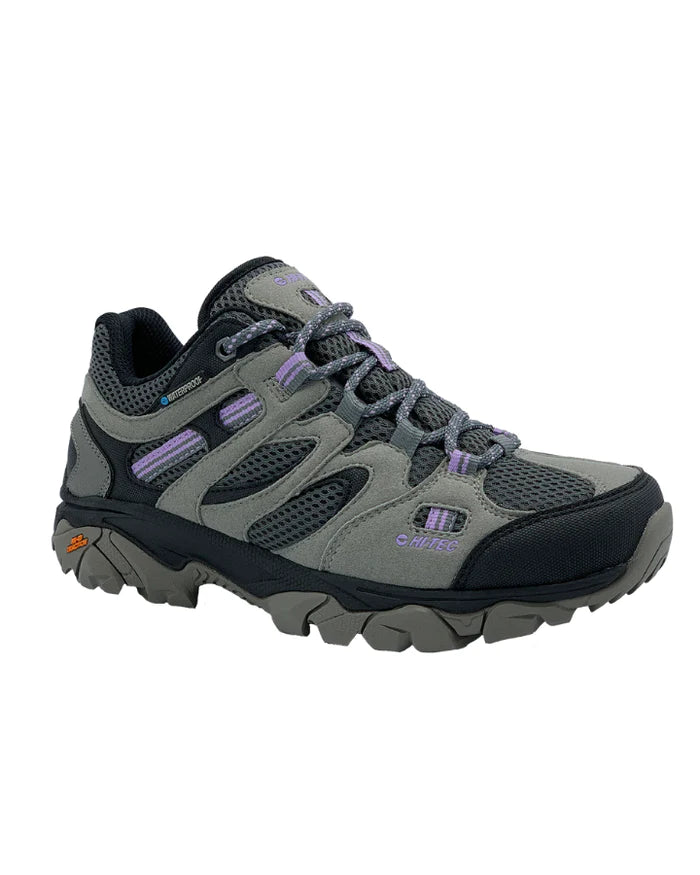 Hi-Tec Women's Ravus Vent Lite Low Waterproof Shoe - Grey/Charcoal