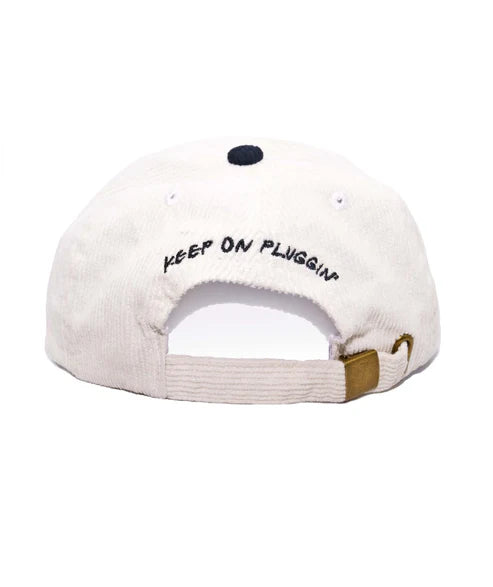 Pluggas Cap Cord Hat - White/Black